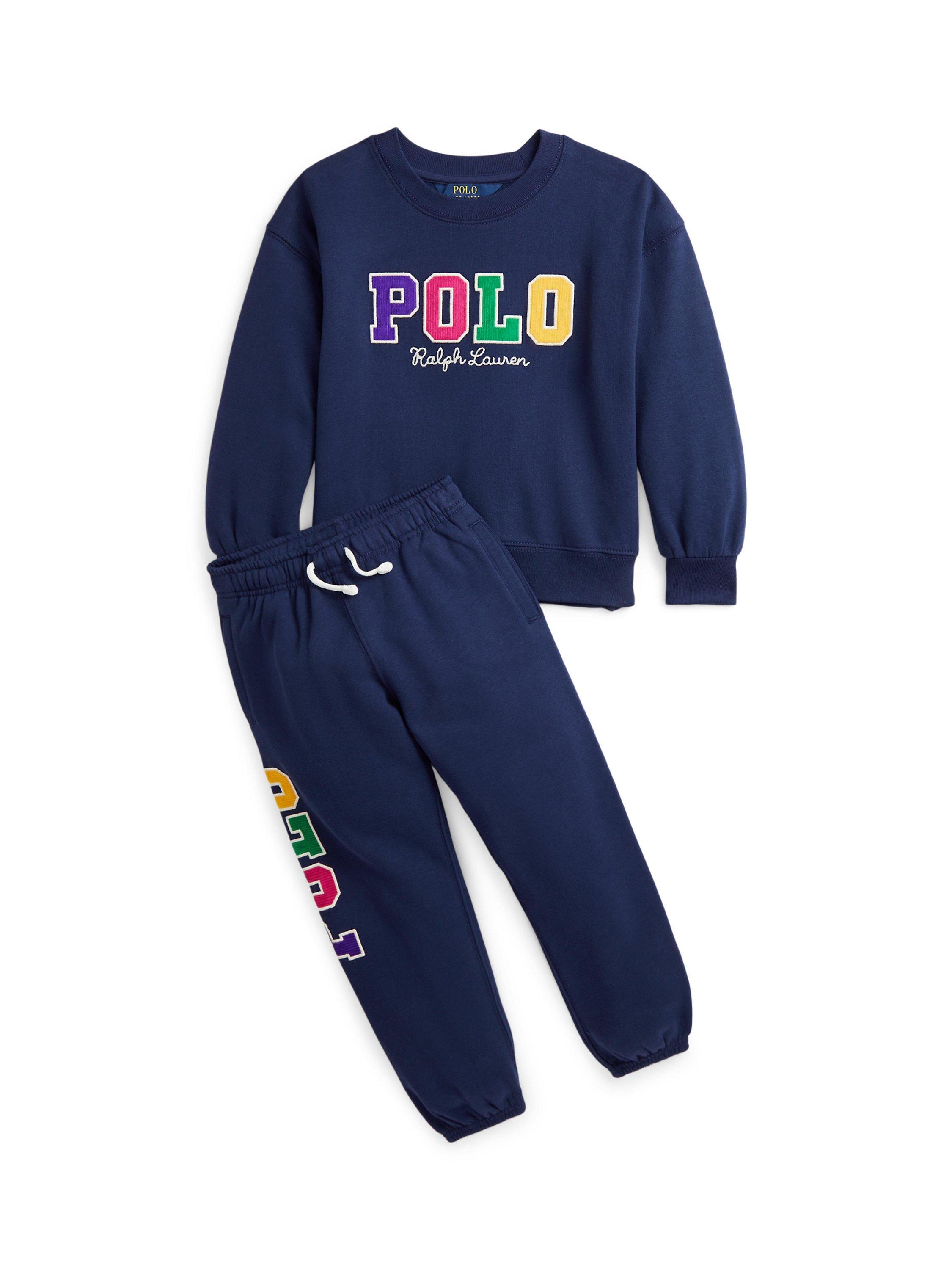 Product image 3 of 3, which shows Ralph Lauren Kids' Logo Sweatshirt, Navy, 5 years