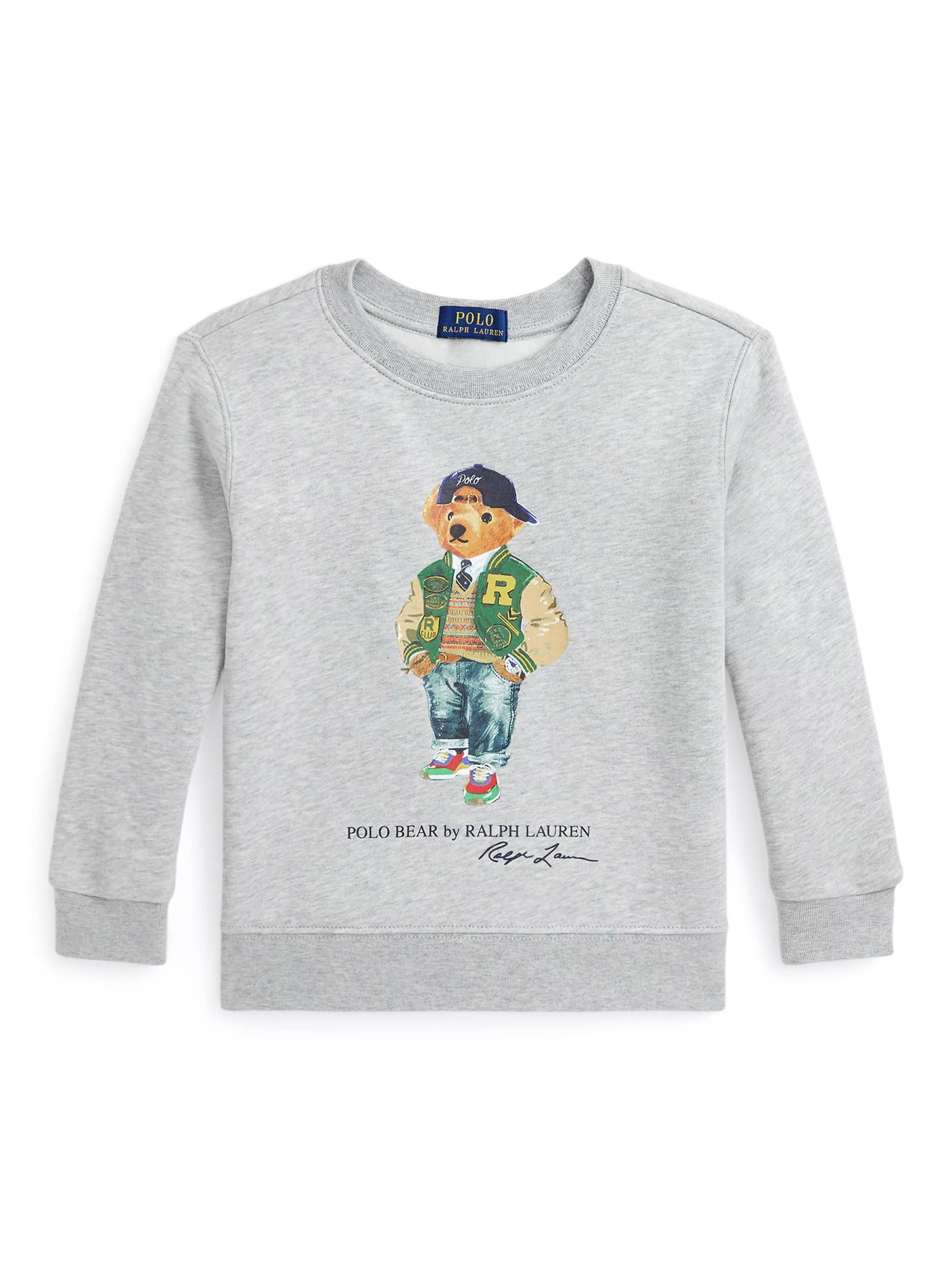 Ralph Lauren Kids Bear Sweatshirt Andover Heather