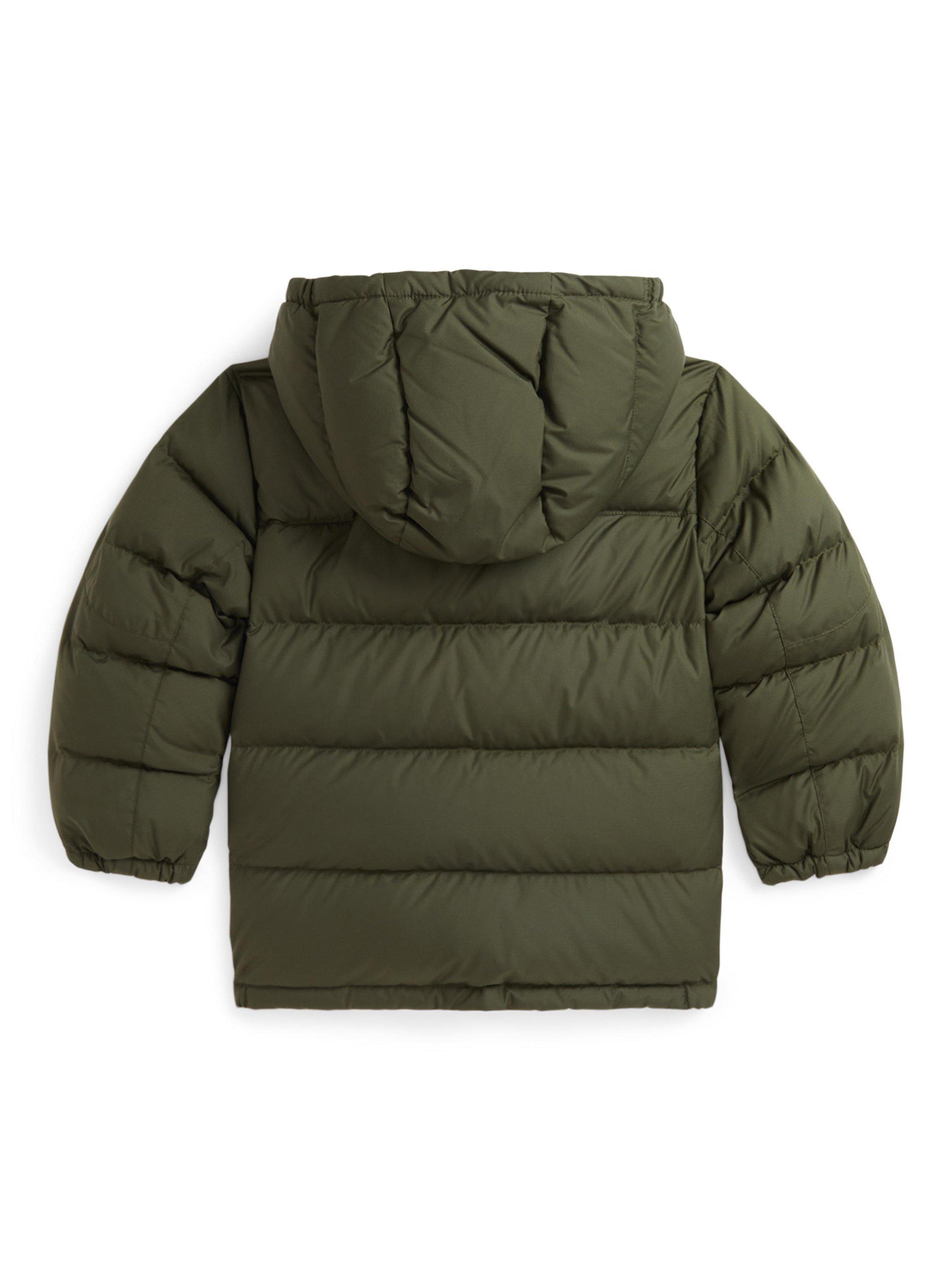 Ralph Lauren Polo Ralph Lauren Kids Water Repellent Down Jacket Olive Orange