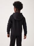 Ted Baker Kids' T Panel Zip Up Hoodie, Black