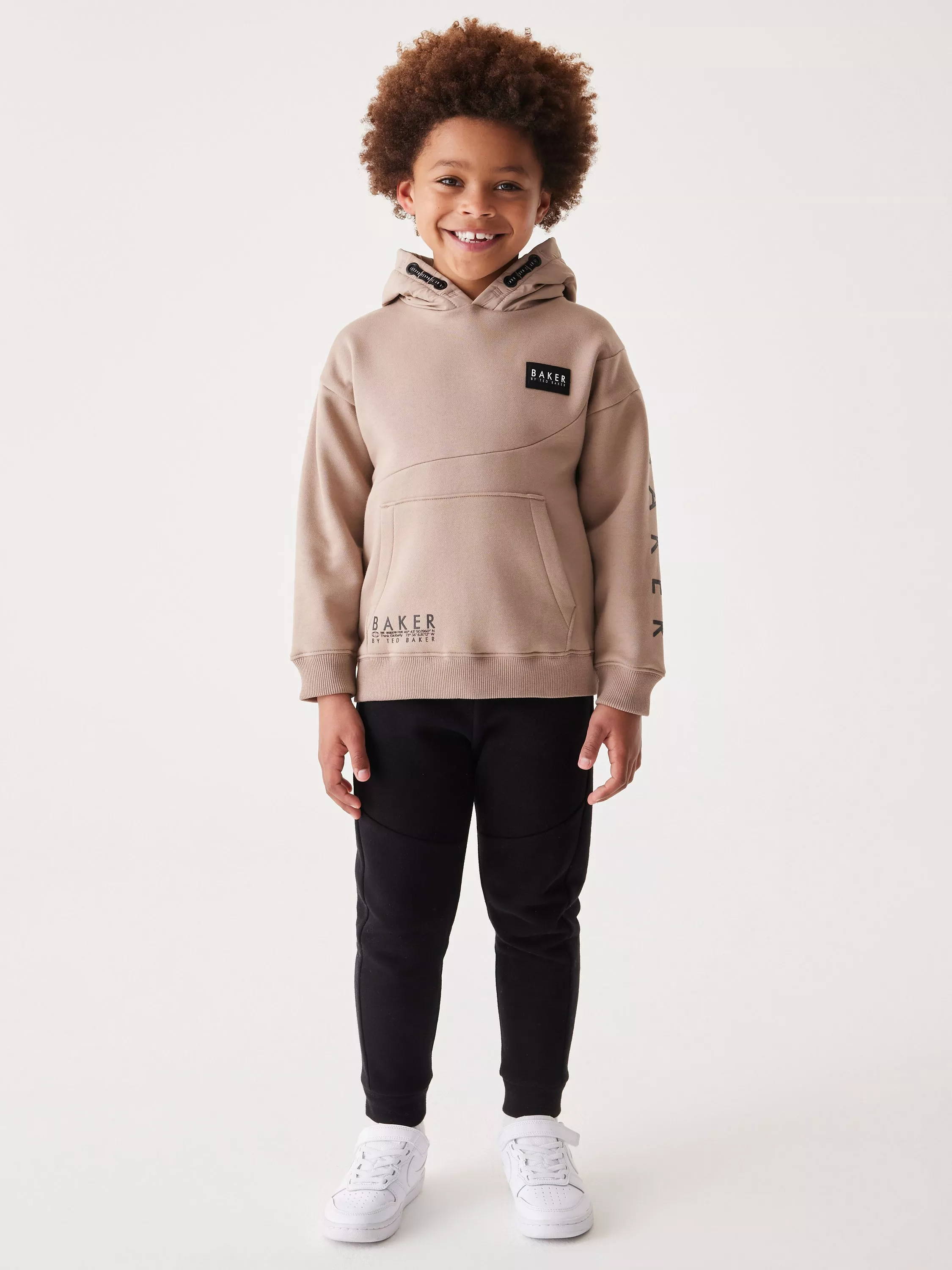 Ted Baker Kids T Seam Hoodie Stone