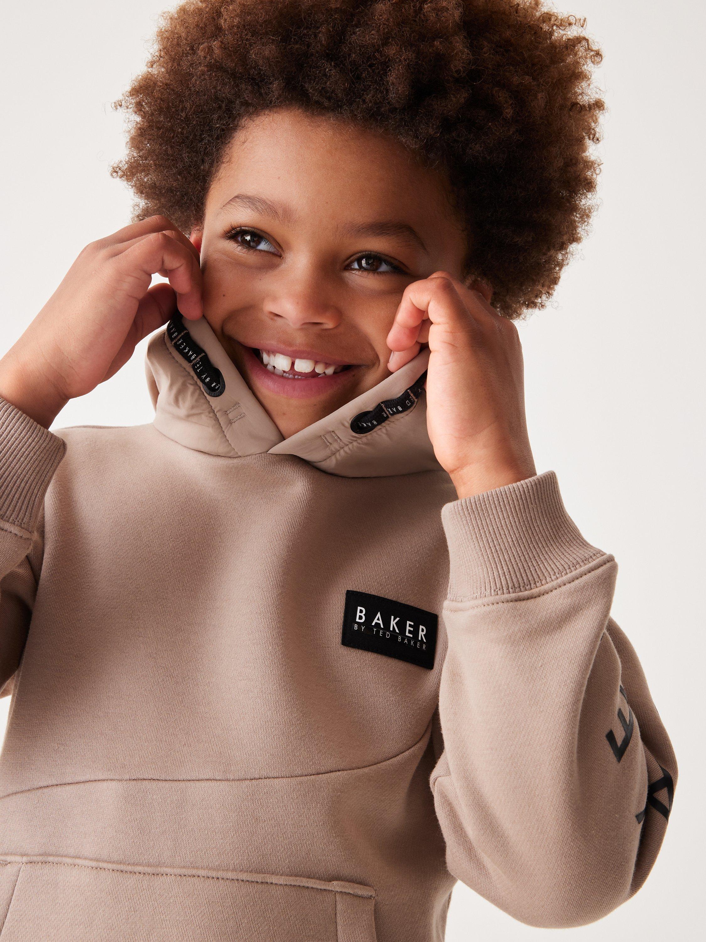 Ted Baker Kids T Seam Hoodie Stone