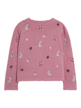 JoJo Maman Bébé Baby Bunny Embroidered Cardigan, Pink