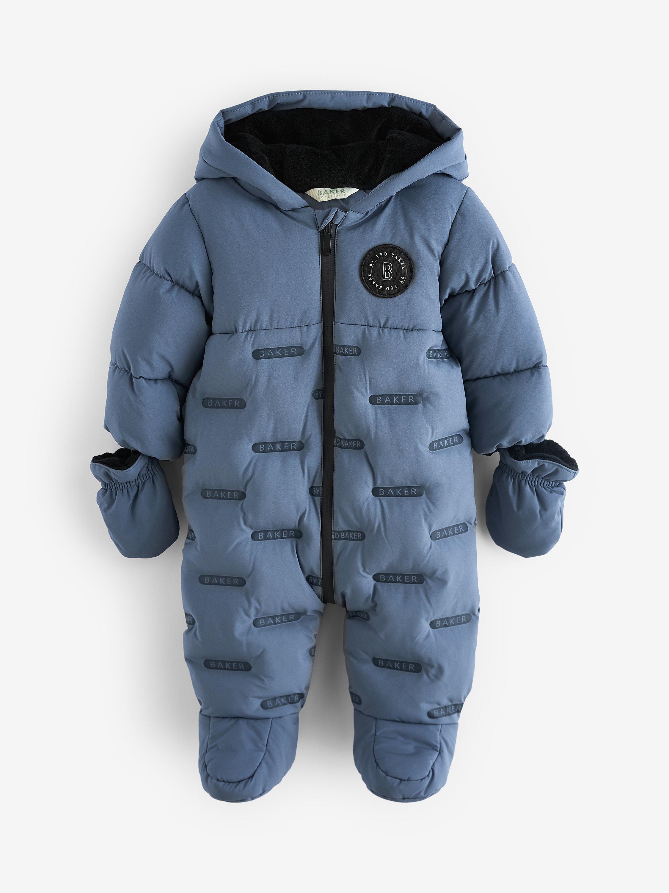 Ted Baker Baby Logo Snowsuit Navy