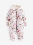 Ted Baker Baby Floral Snowsuit, Lilac/Multi