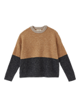 Caramel Kids' Dena Alpaca & Merino Wool Blend Jumper, Charcoal