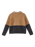 Caramel Kids' Dena Alpaca & Merino Wool Blend Jumper, Charcoal