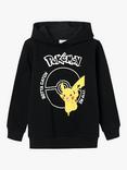 NAME IT Pokemon Kids' Pikachu Hoodie, Black