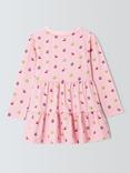 Olivia Rubin Kids' Eden Cotton Long Sleeve Dress, Pink Fruit Machine