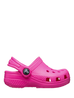 Crocs Kids' Littles Classic Croc Clogs, Pink Crush