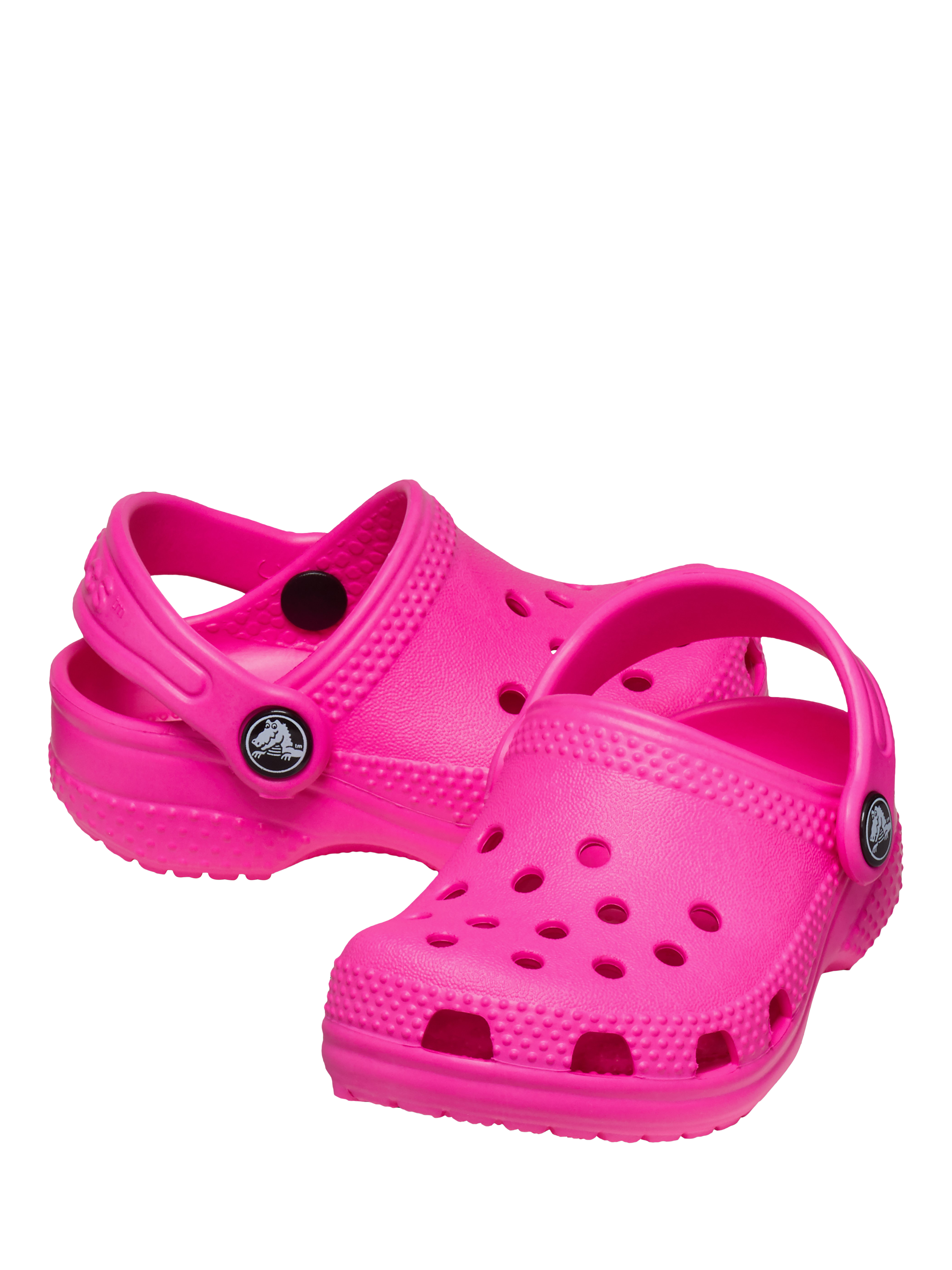 Product image 2 of 5, which shows Crocs Kids' Littles Classic Croc Clogs, 2-3, Pink Crush