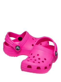Crocs Kids' Littles Classic Croc Clogs - view 2, Pink Crush