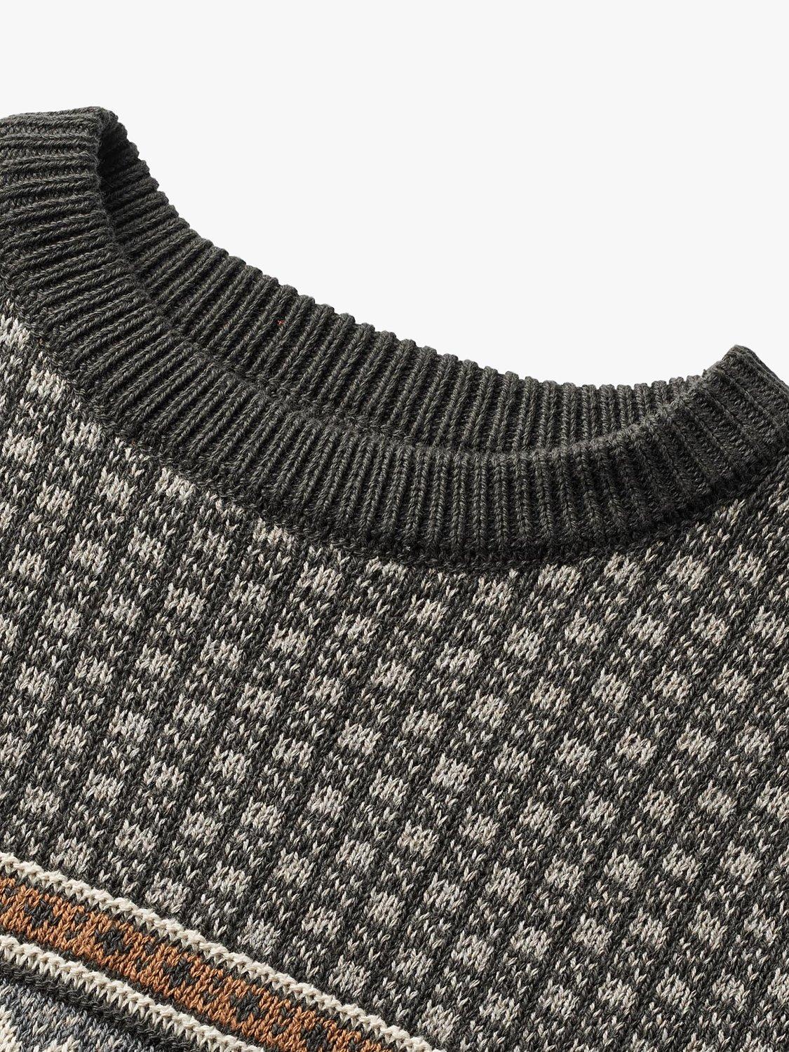 Product image 3 of 3, which shows WHEAT Kids' Knitted Jumper, Raven, 5 years