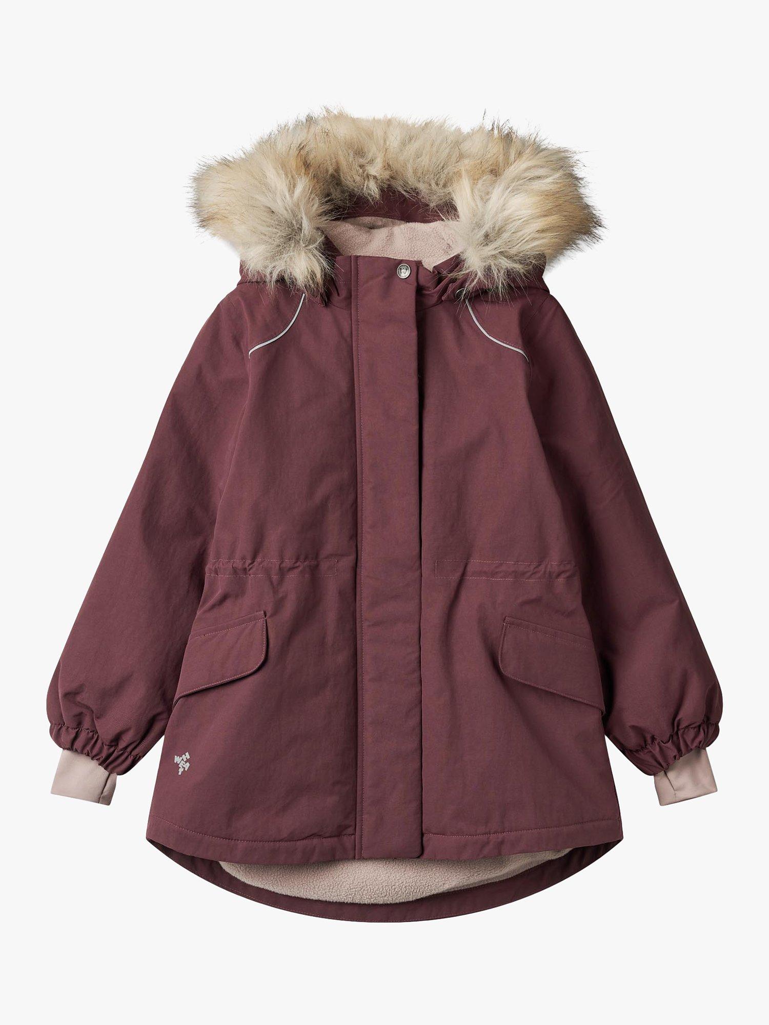 WHEAT Kids' Mathilde Waterproof Hooded Jacket, Purple