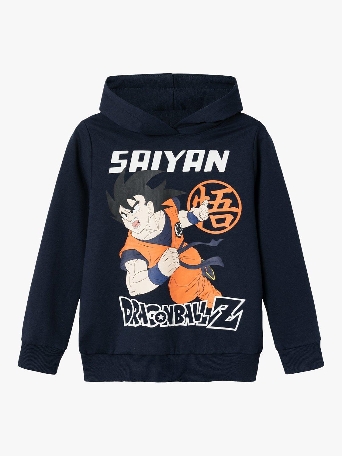 NAME IT Dragon Ball Z Kids Cotton Blend Hoodie Dark Sapphire