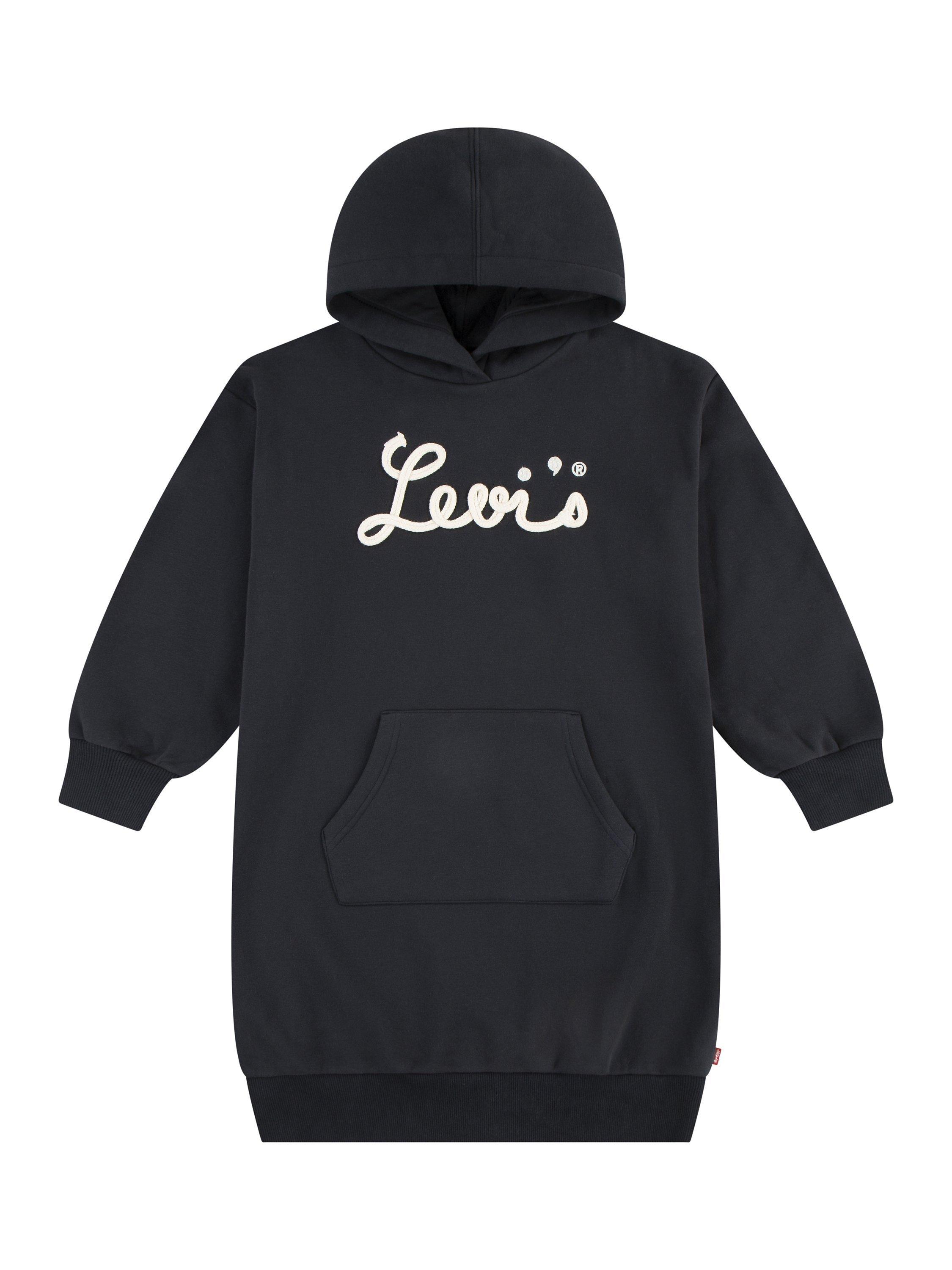 Black fashion and red levi hoodie