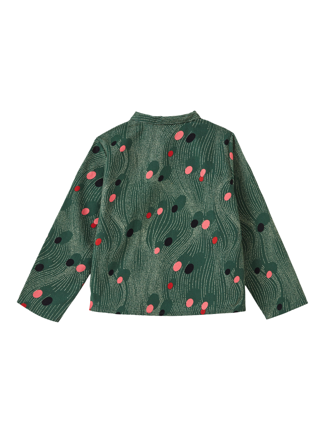 Product image 2 of 4, which shows Caramel Kids' Dragonfly Cotton Corduroy Shirt, Spot Print, 8 years