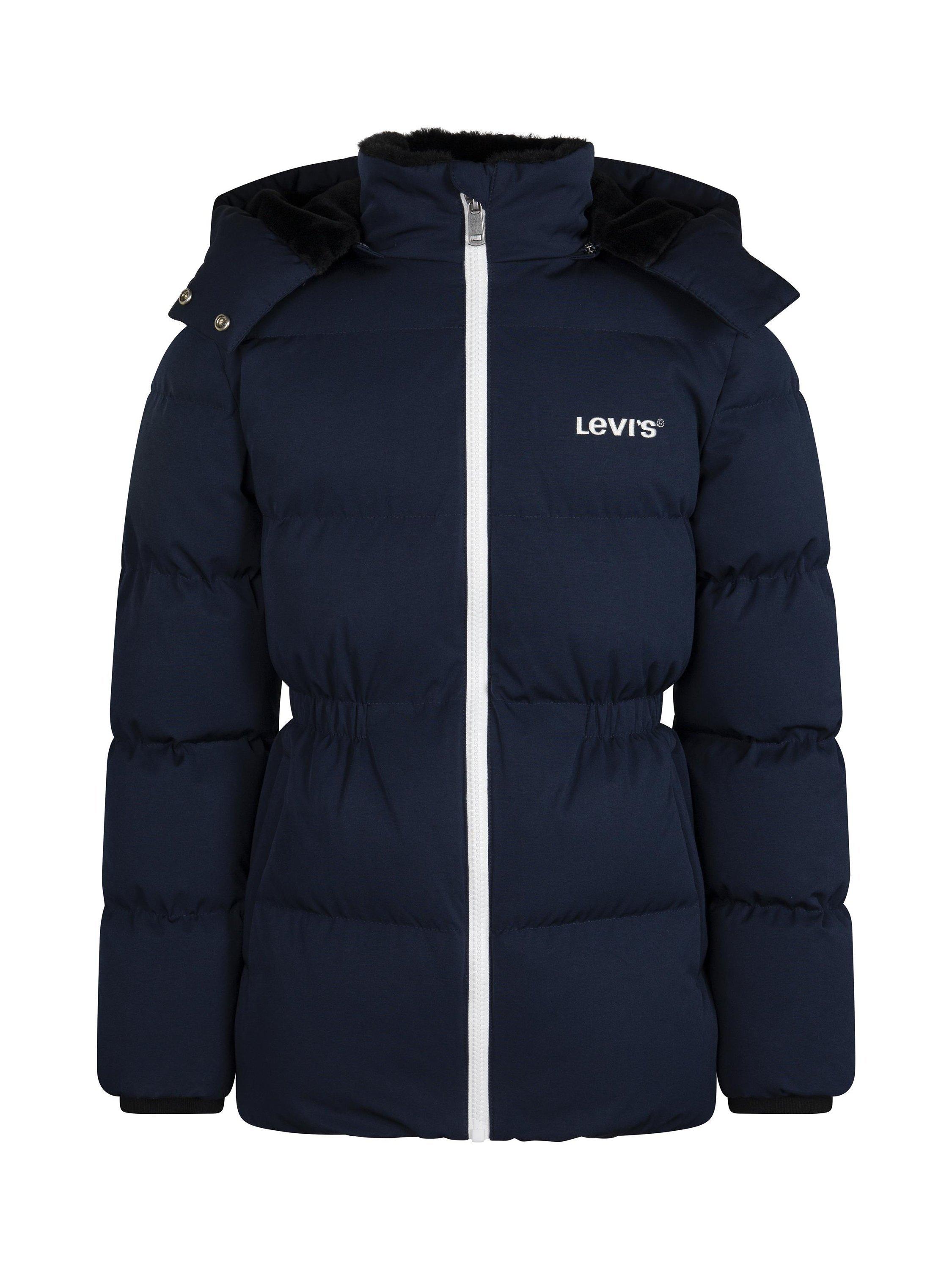 Levi s Kids Logo Puffer Jacket Dress Blue