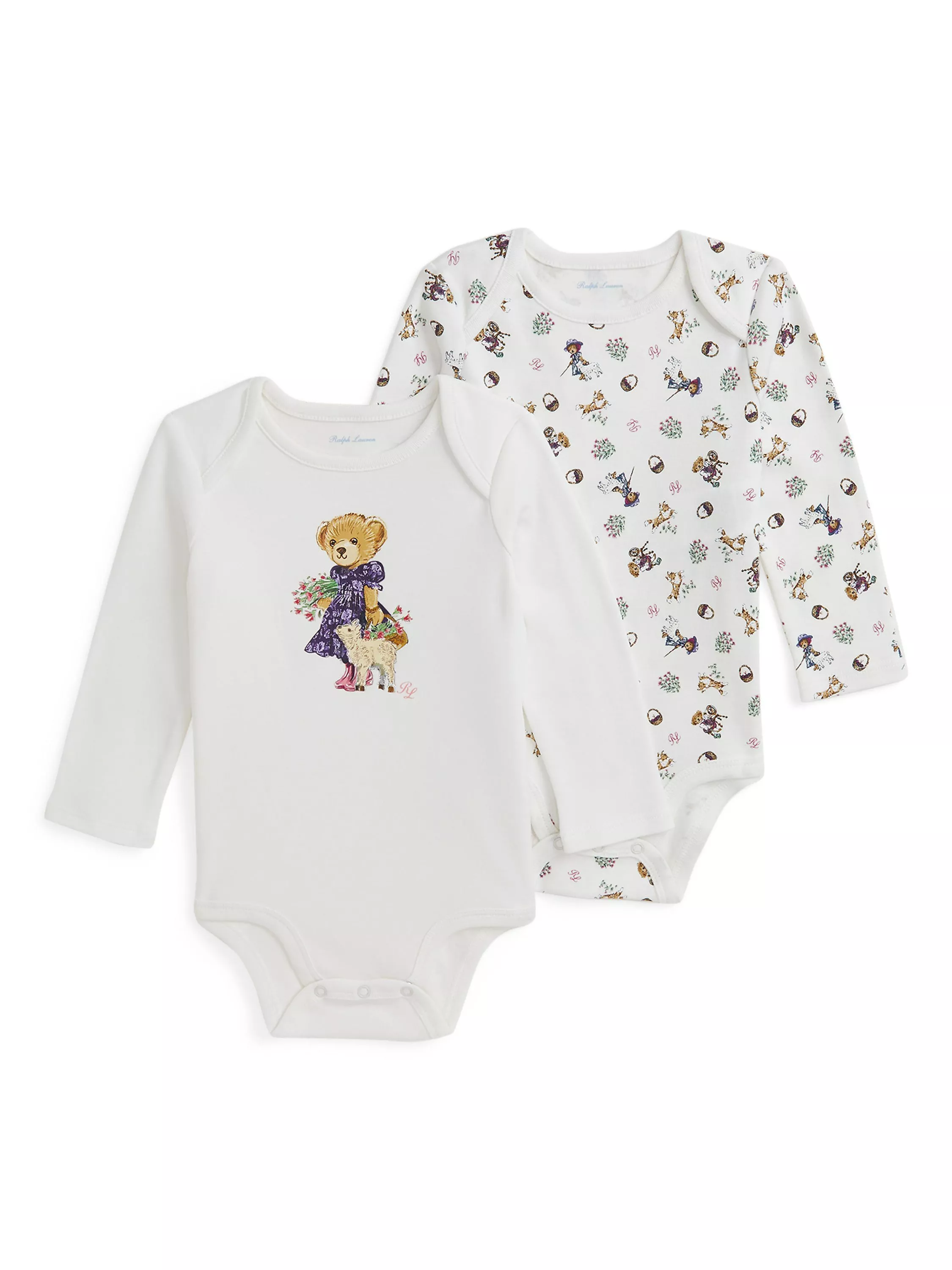 Ralph Lauren Baby Bear Bodysuits Pack of 2