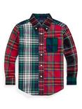 Ralph Lauren Kids' Cotton Long Sleeve Sport Shirt, Tartan