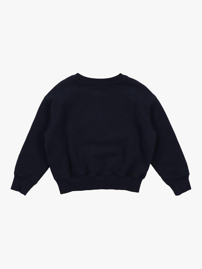 Product image 2 of 2, which shows The New Society Kids' Space Logo Jumper, Navy, 4 years