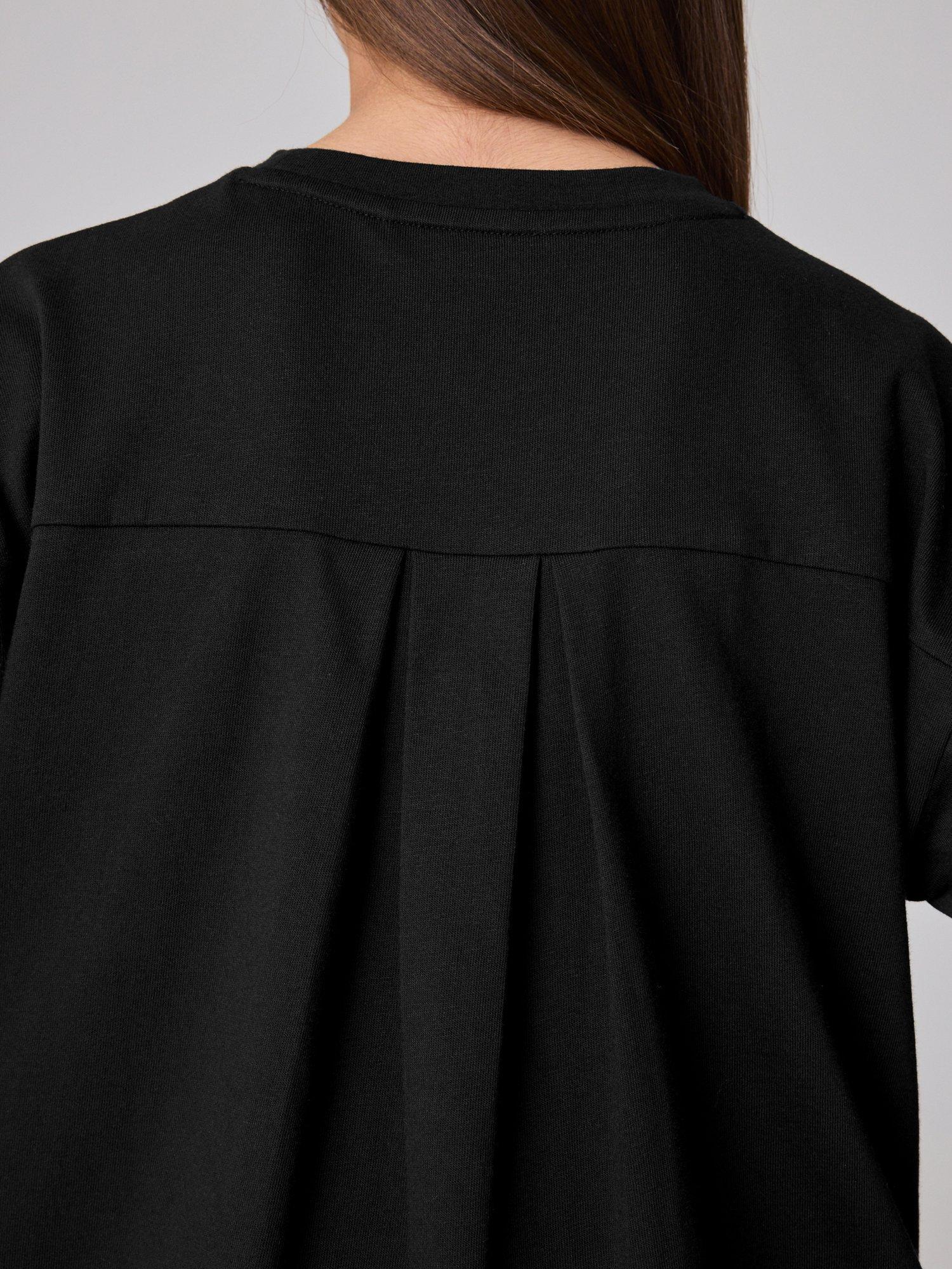 Product image 7 of 7, which shows smALLSAINTS ASG1 Logo Lace Tee, Black, 5-6 years