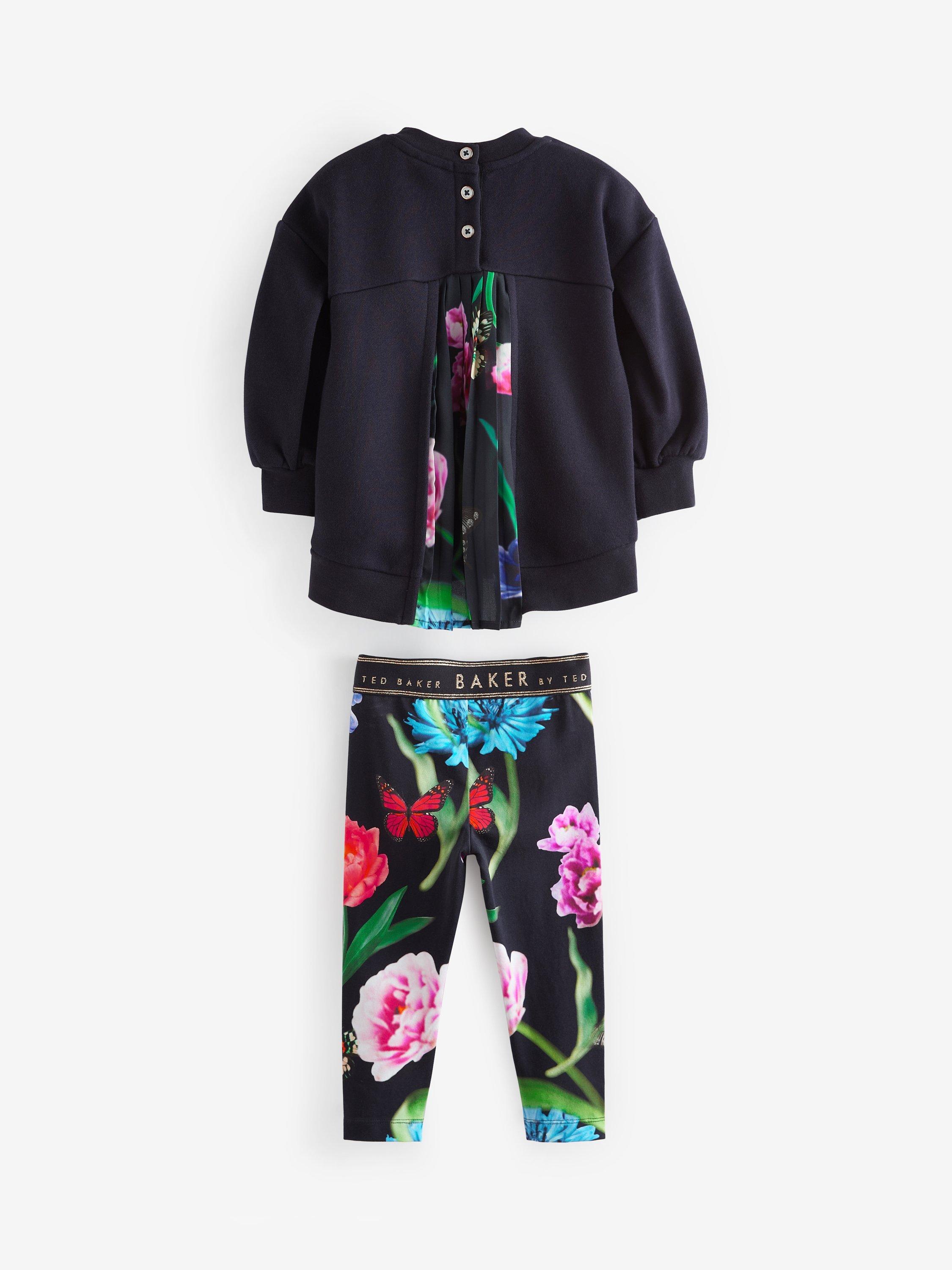 Ted Baker Kids' Sweatshirt & Leggings Set, Navy