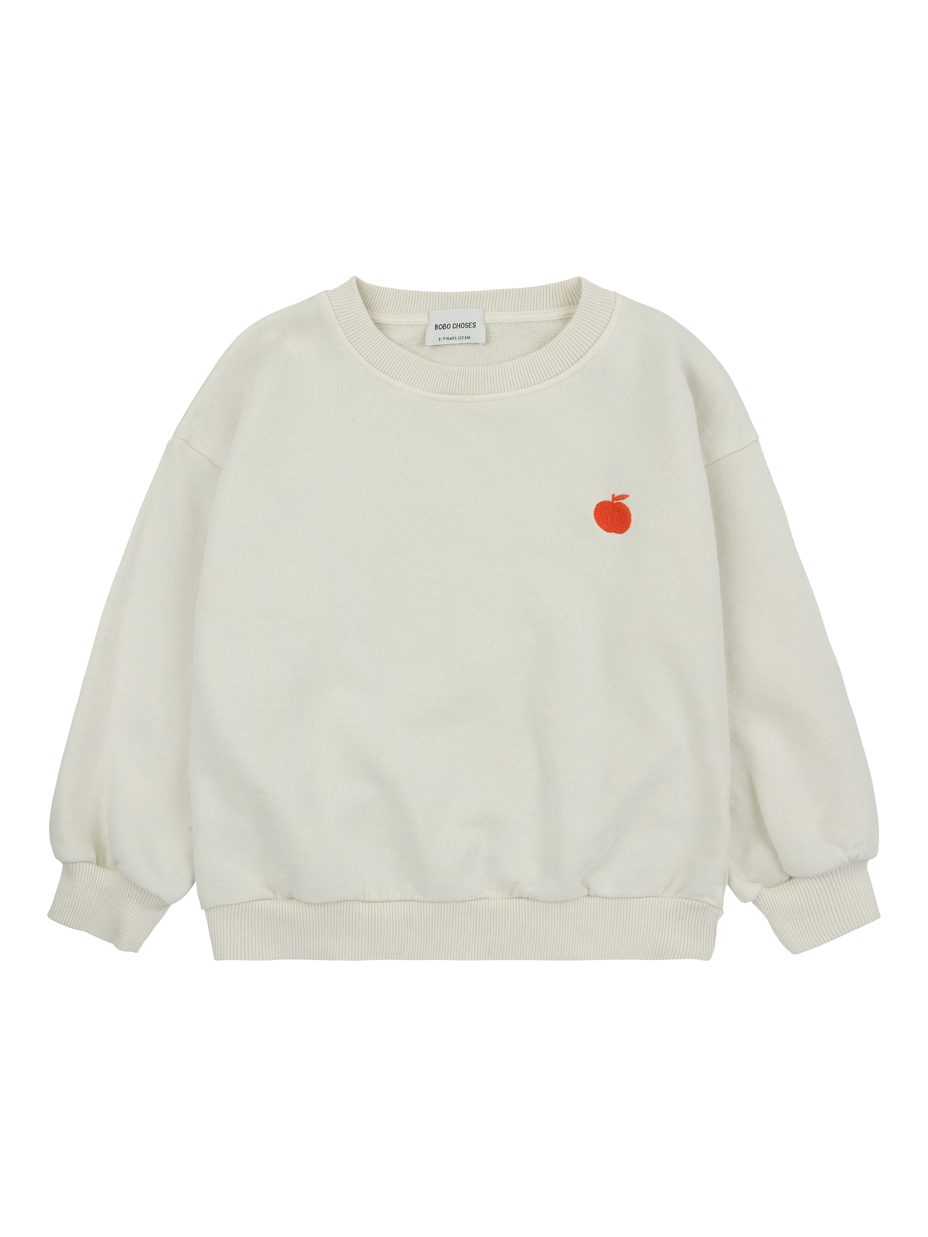 Product image 2 of 8, which shows Bobo Choses Kids' Roundneck Sweatshirt, Off White, 2-3 years