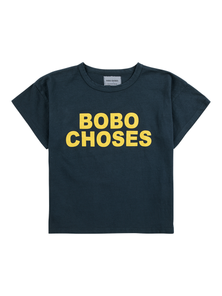 Bobo Choses Kids' Logo T-Shirt, Dark Blue, Dark Blue