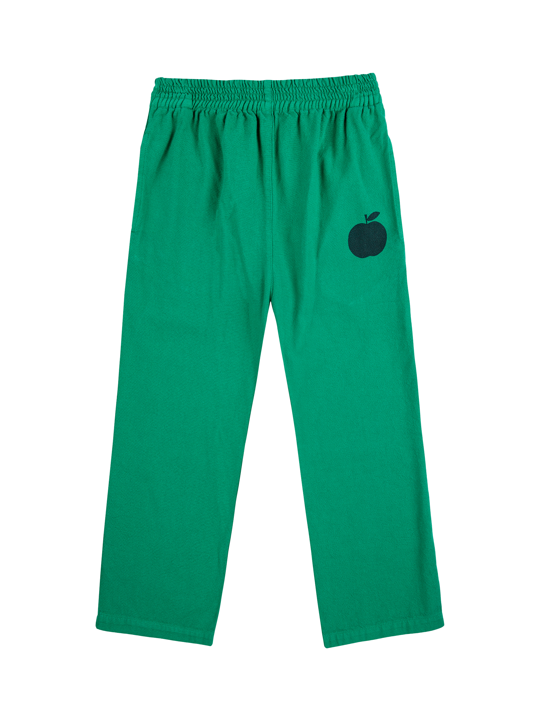 Product image 1 of 10, which shows Bobo Choses Kids' Wide Leg Joggers, Dark Green, 2-3 years