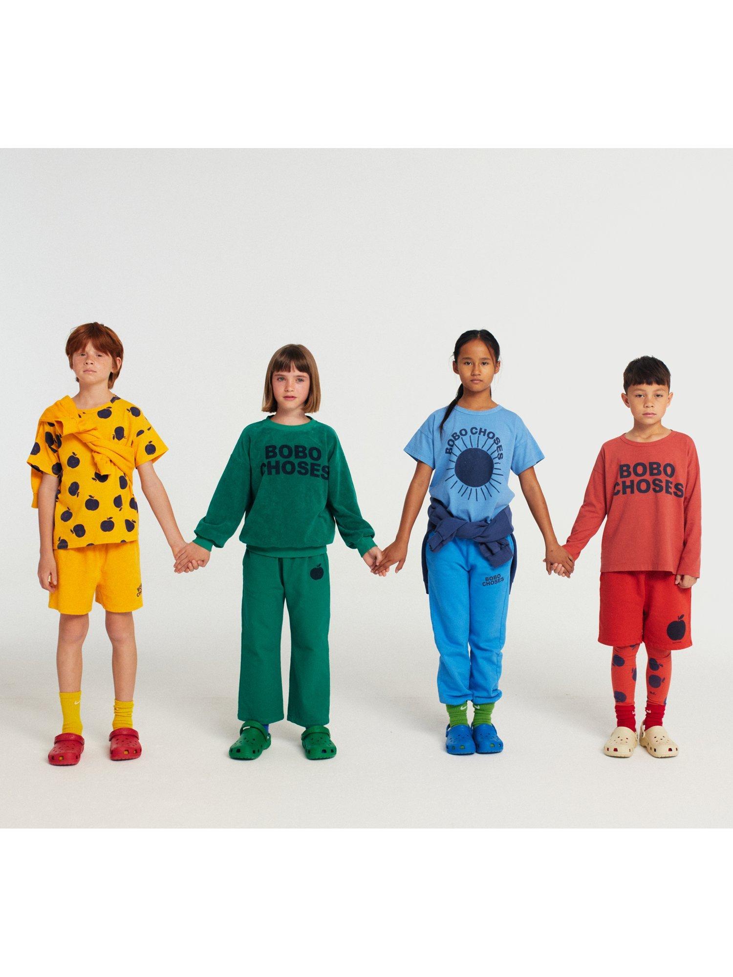 Product image 9 of 10, which shows Bobo Choses Kids' Wide Leg Joggers, Dark Green, 2-3 years