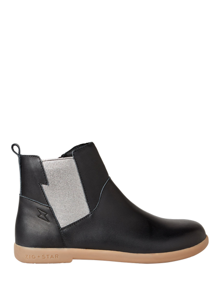 Zig+Star Kids' Rockit Boot, Black, Black