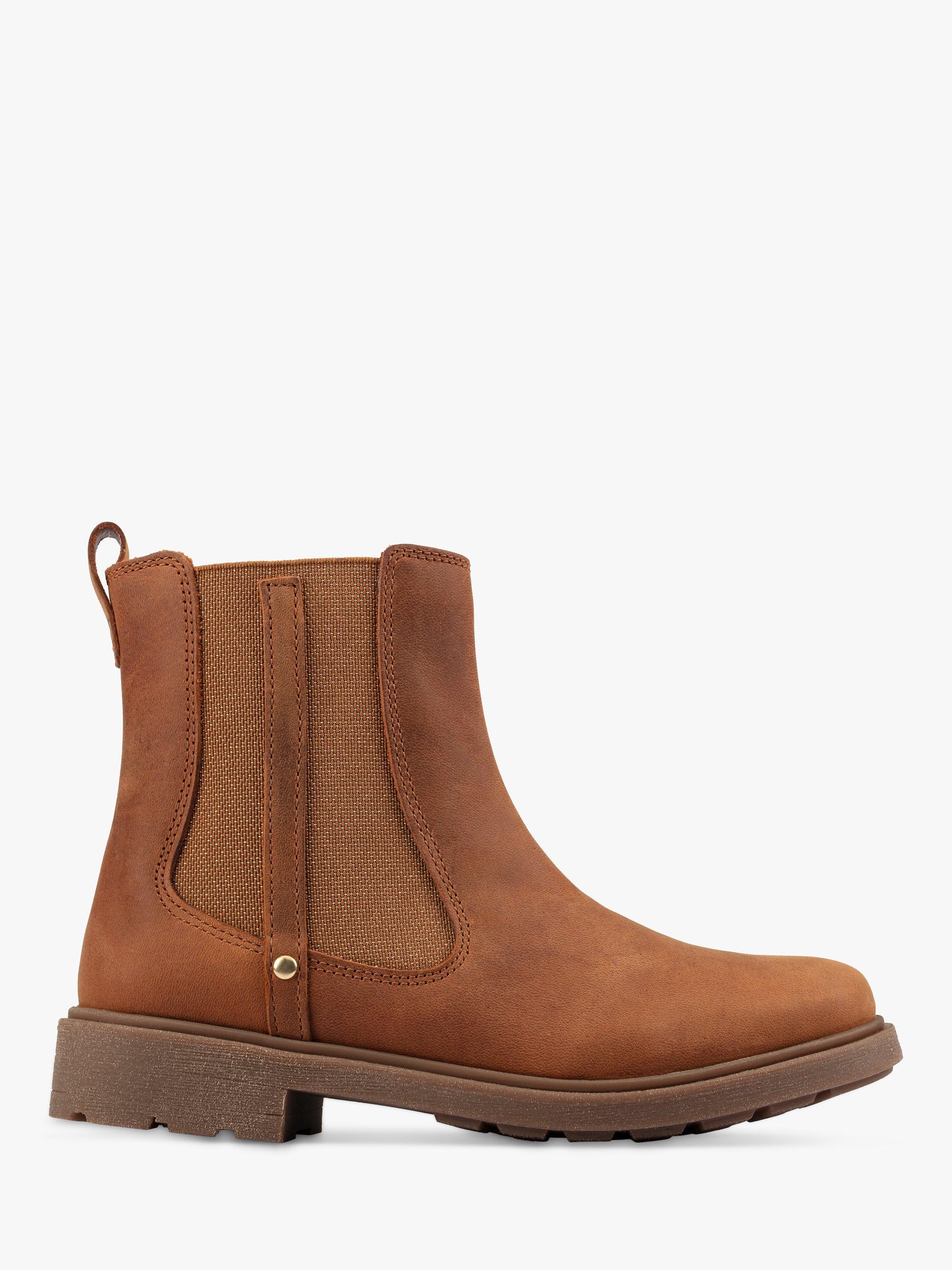 Clarks Kids Astrol Orin K Chelsea Boot Tan