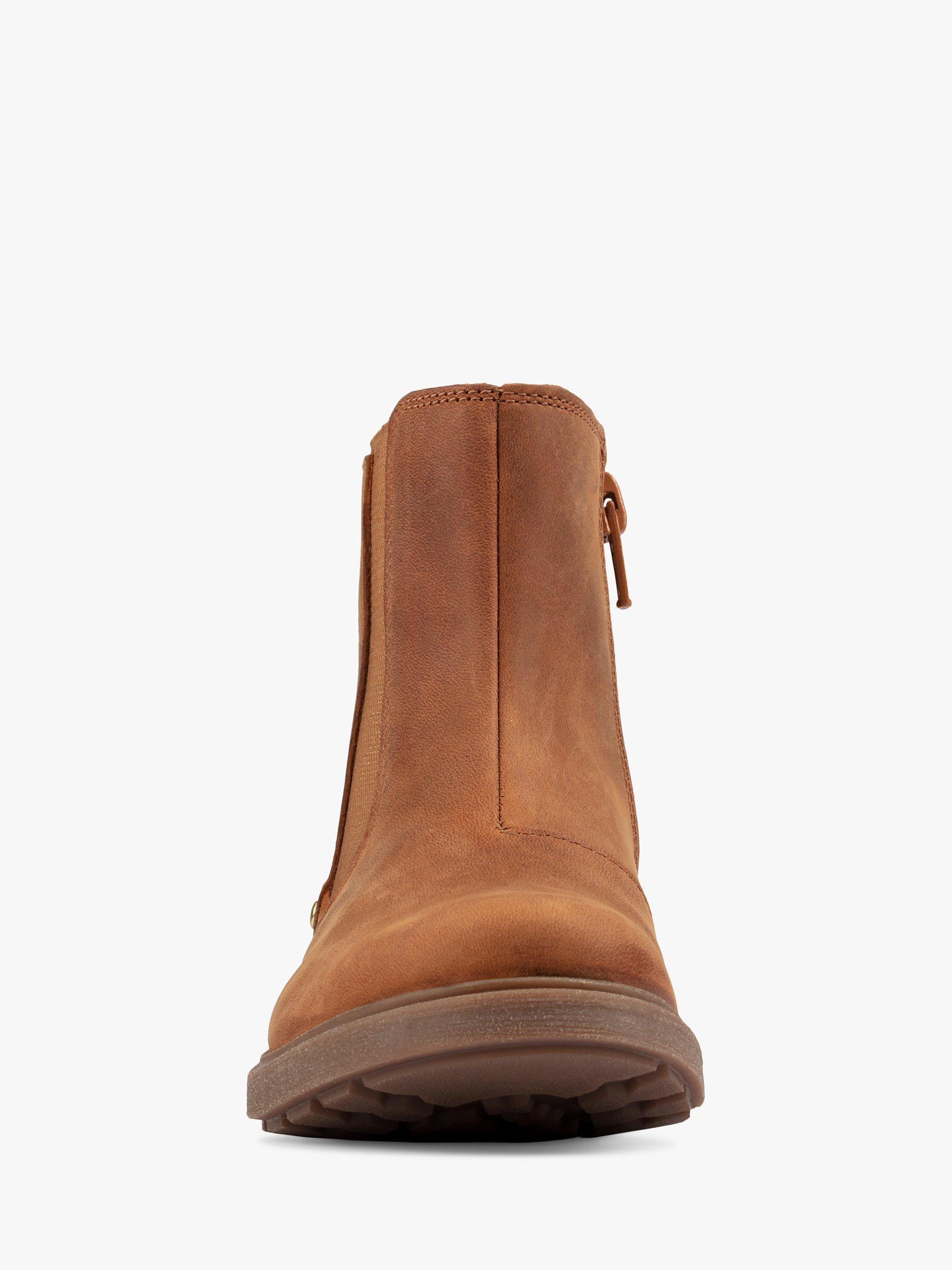Product image 3 of 7, which shows Clarks Kids' Astrol Orin K Chelsea Boot, Tan, 10 F Jnr