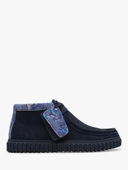 Clarks Kids' Tor Hill K Suede Boots, Navy, Navy