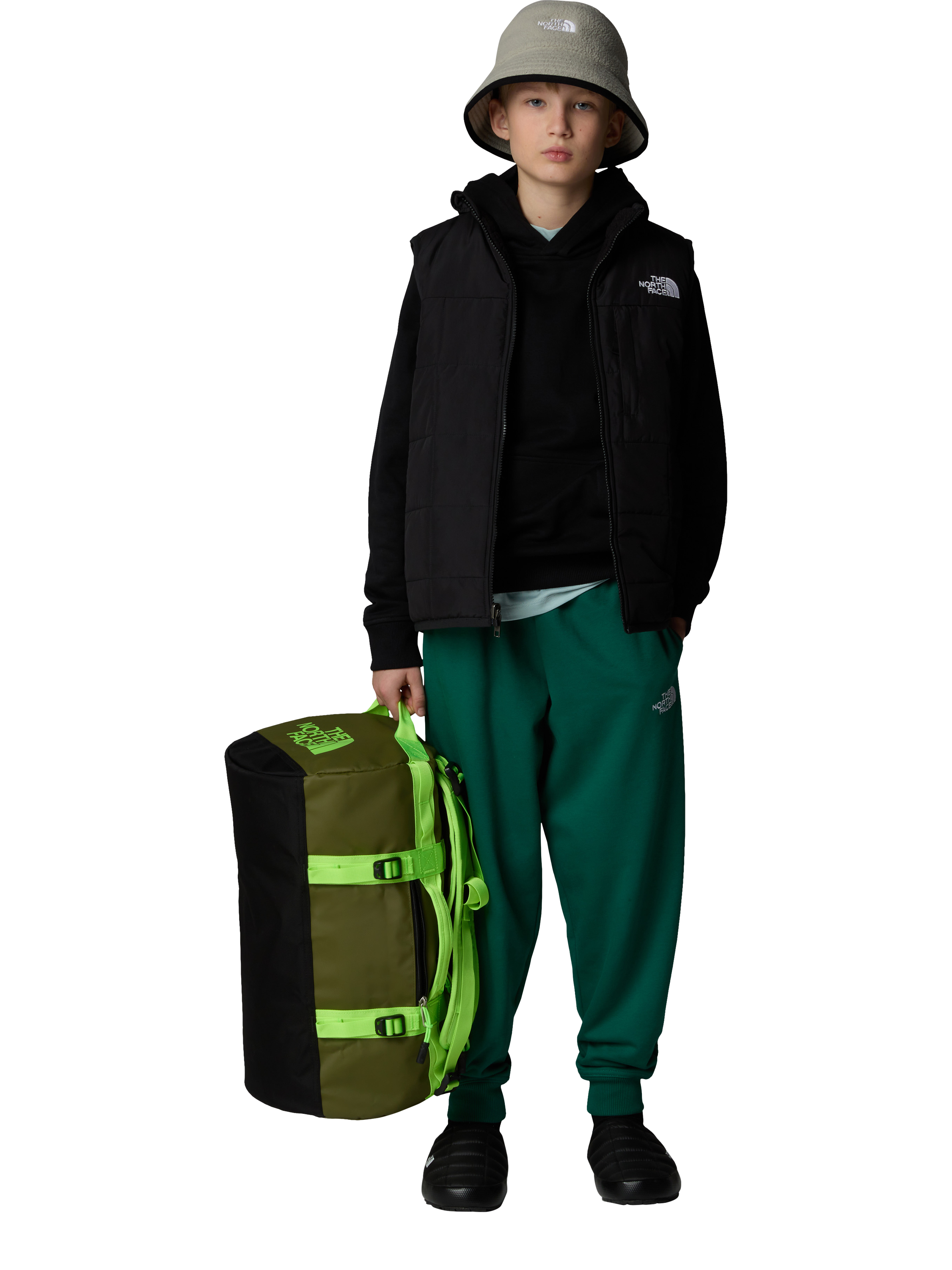 Product image 2 of 7, which shows The North Face Kids' Reversible Shasta Vest Gilet, Black, M