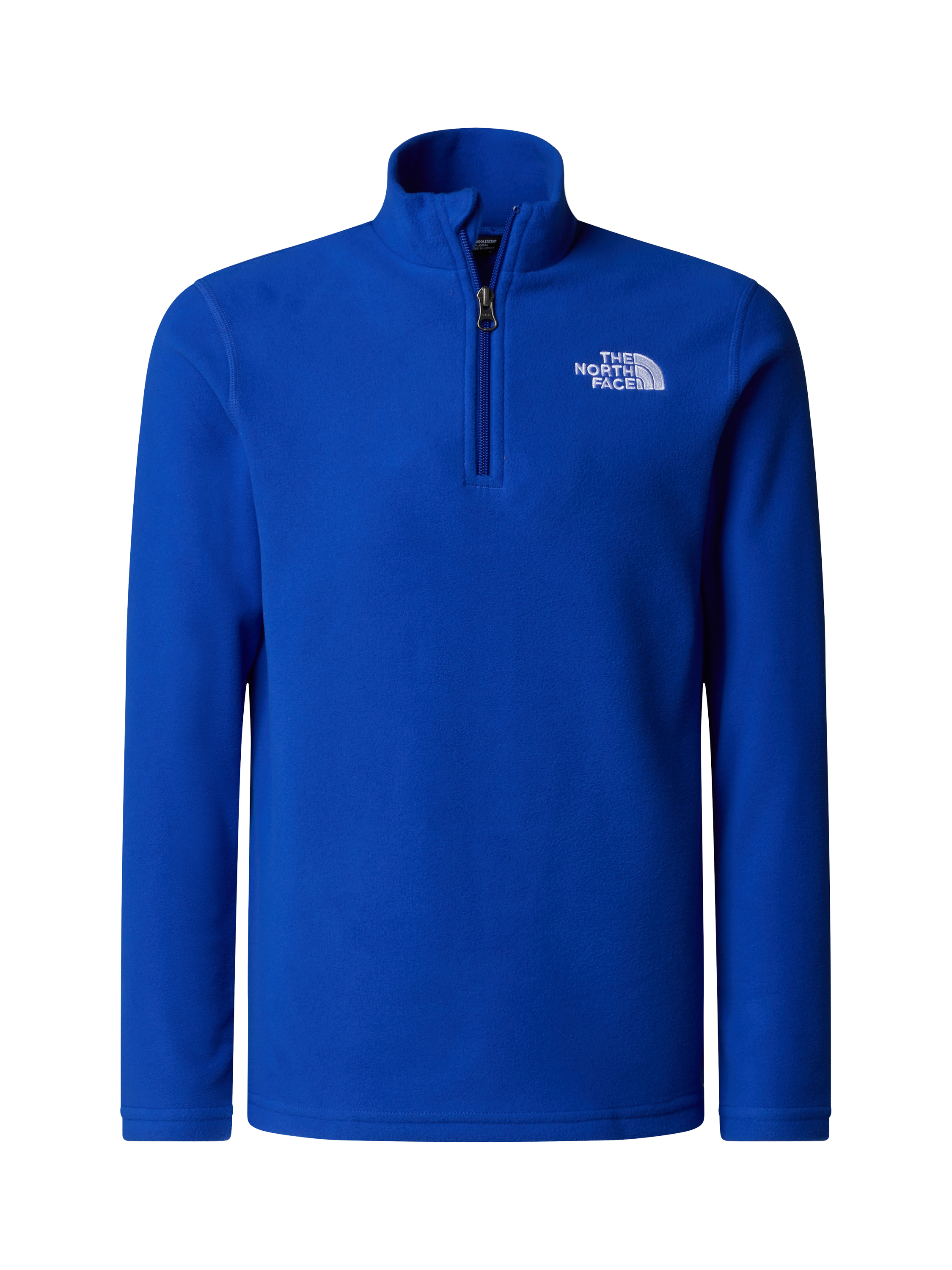 Product image 1 of 4, which shows The North Face Kids Glacier 1/4 Zip Fleece, Blue, XL
