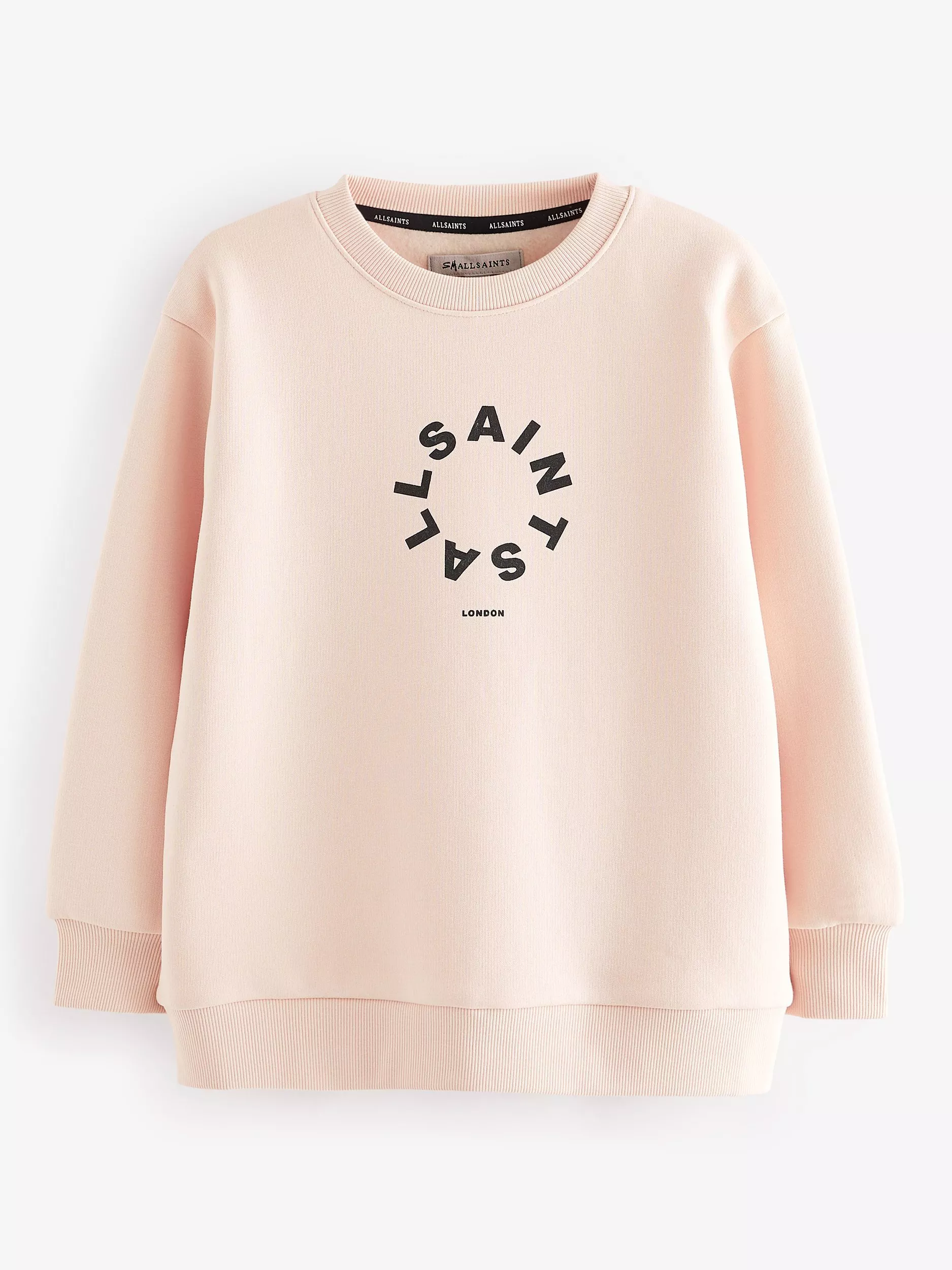 All saints pink sweatshirt on sale