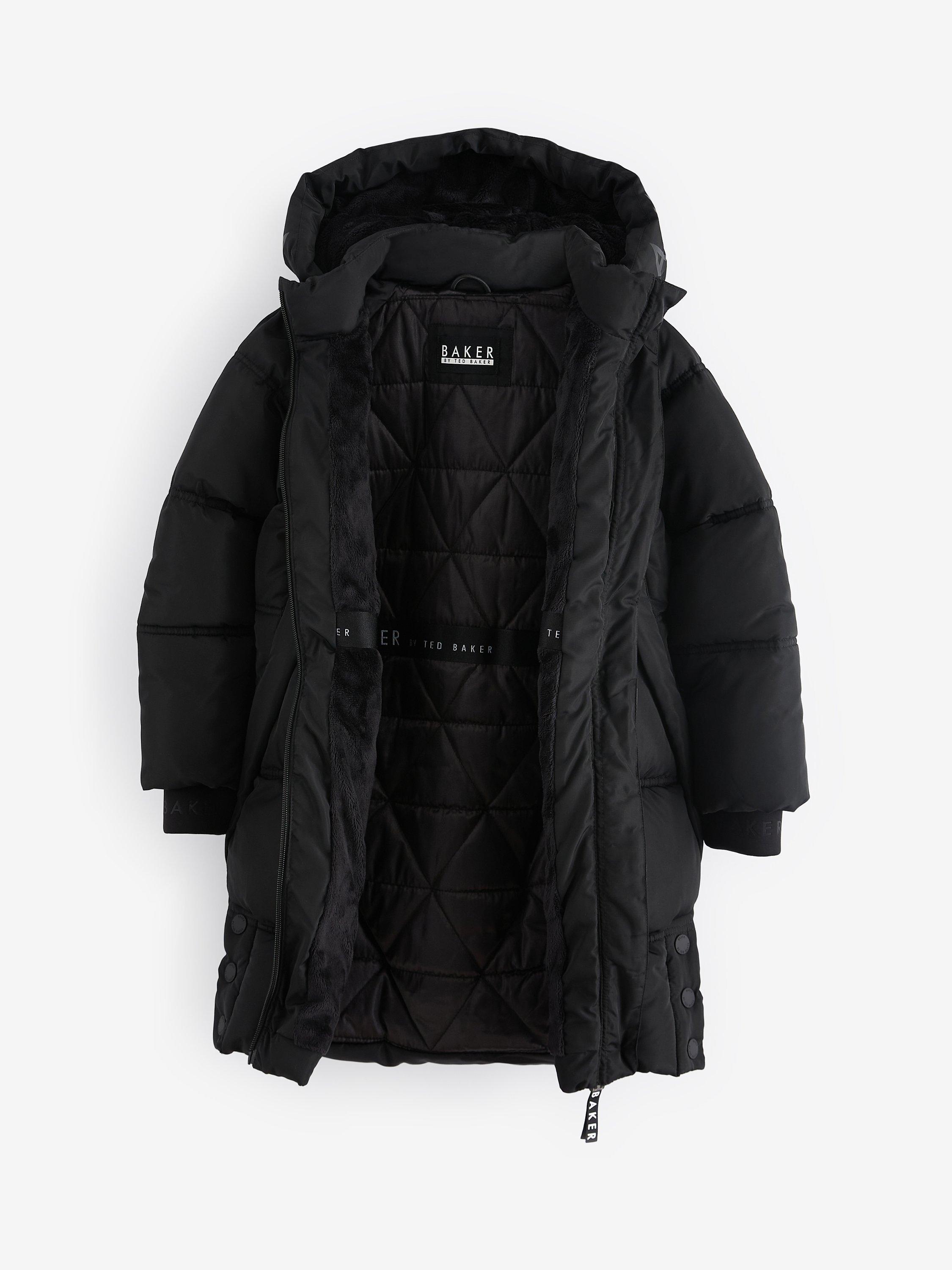 Ted Baker Kids Padded Longline Coat Black