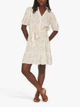 Sisters Point Uloa Puff Sleeve Dress, Cream/Powder