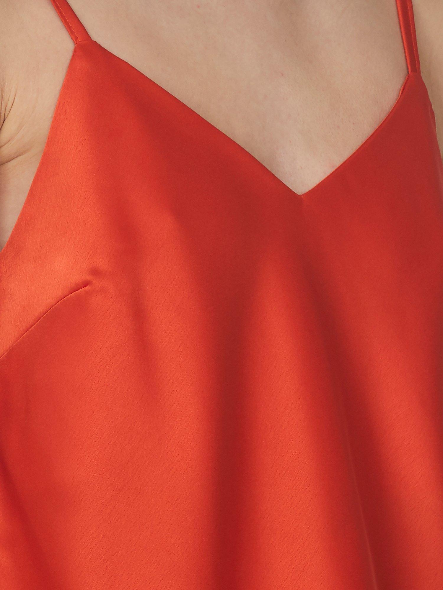 Product image 3 of 5, which shows Sisters Point Gewo Satin Camisole Top, Burned Orange, S