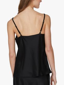 Sisters Point Gewo Satin Camisole Top - view 2, Black