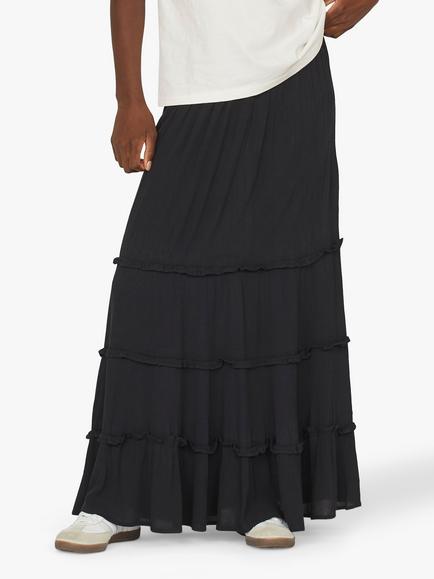 Sisters Point Inza Frill Maxi Skirt, Black
