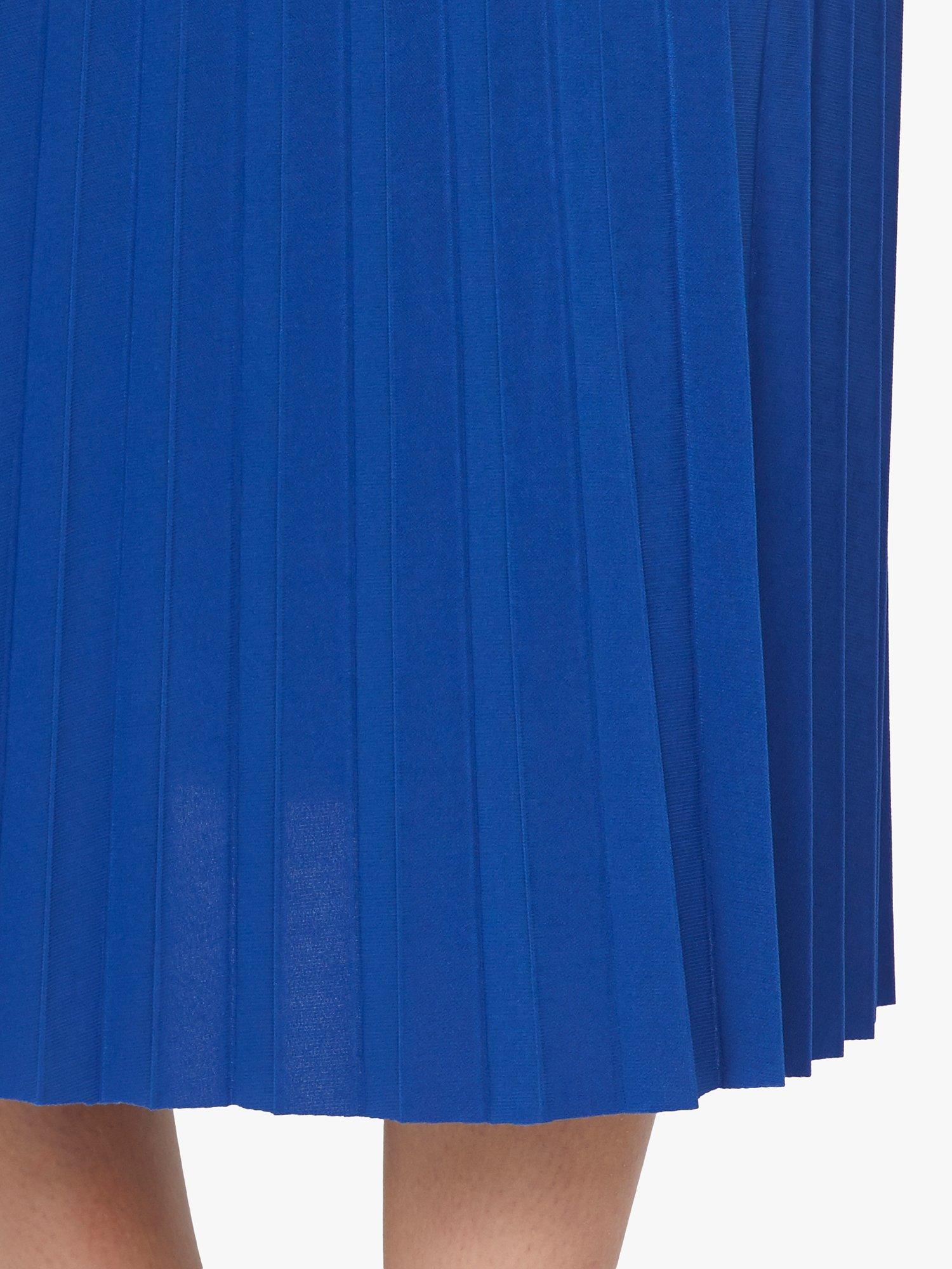 Product image 3 of 5, which shows Sisters Point Malou Pleated Midi Skirt, Cobalt, XS