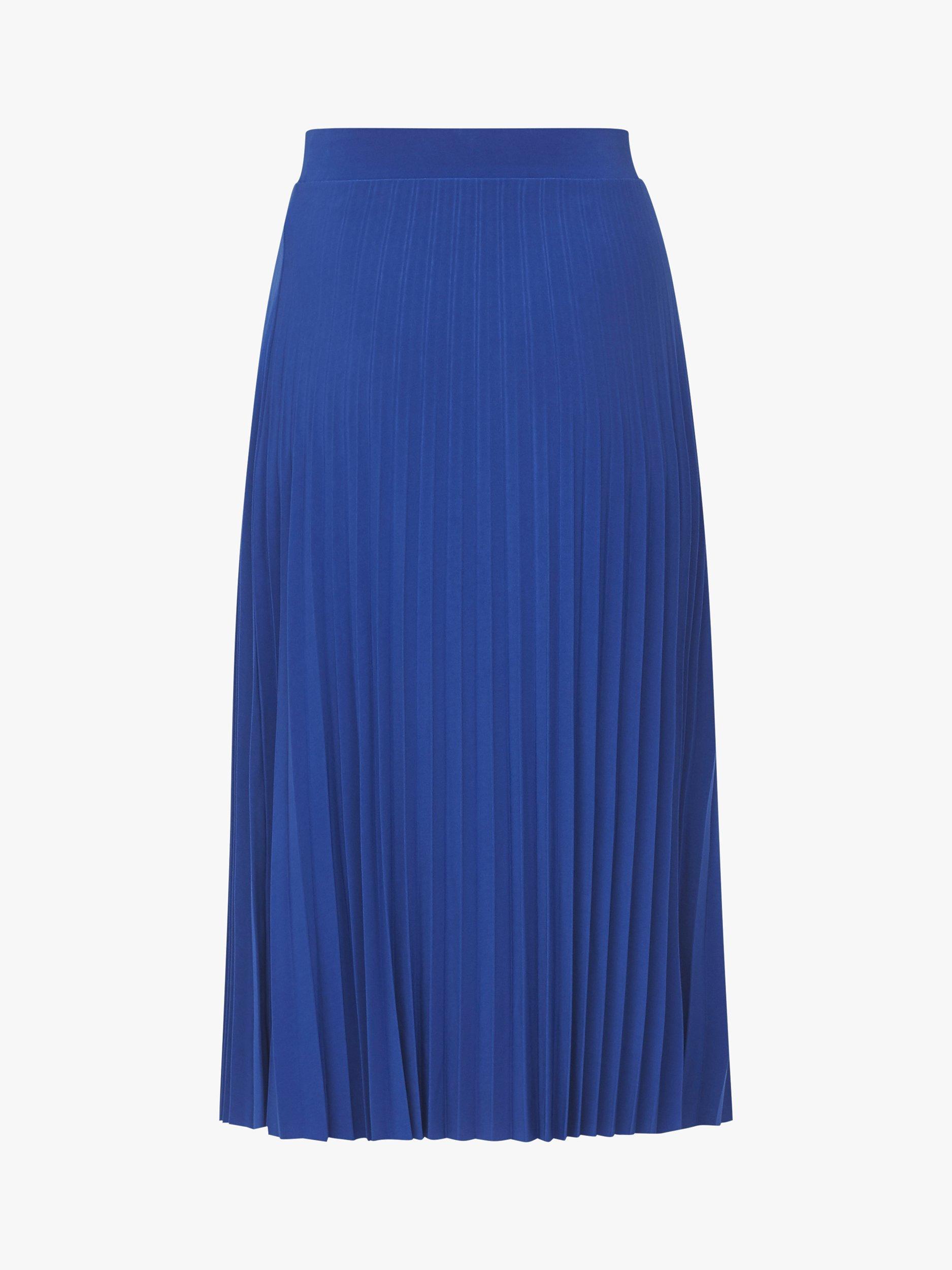 Product image 5 of 5, which shows Sisters Point Malou Pleated Midi Skirt, Cobalt, XS