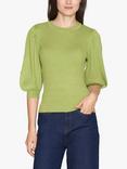 Sisters Point Halia Ribbed Puff Sleeve Top