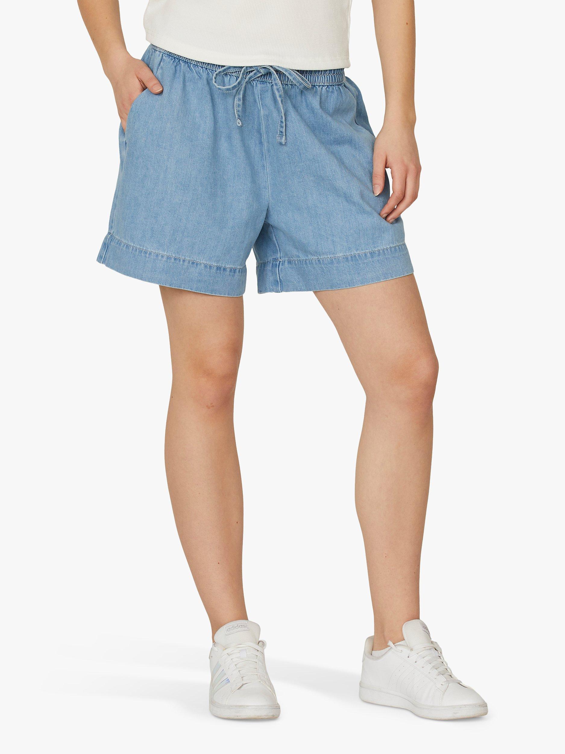 Product image 1 of 4, which shows Sisters Point N.osa Cotton Shorts, Light Blue Wash, XS