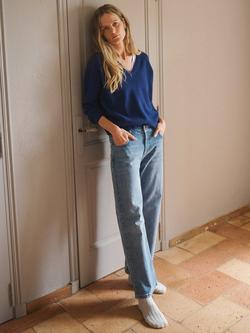 NRBY Drew Wide Leg Jeans, Light Blue, Light Blue