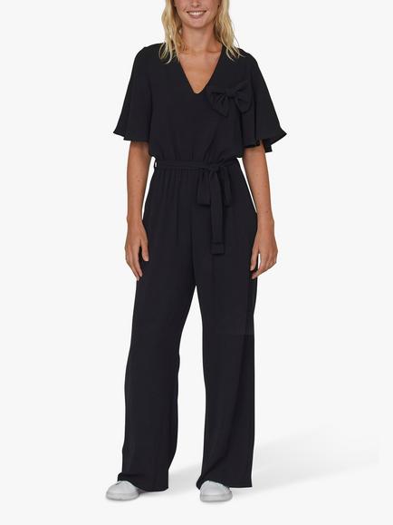 Sisters Point Erow Wide Leg Jumpsuit, Black