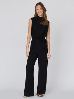 Sisters Point Guto Wrap Back Jumpsuit, Black, Black